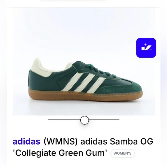 Adidas Collegiate Green Sambas Women’s size 9 - Picture 9 of 16